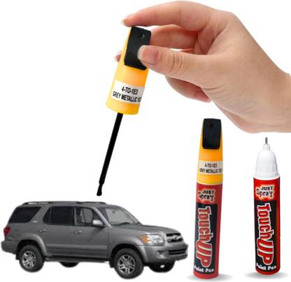 Just Spraay Grey Metallic 1E3 car scratch remover, 90-95% Matching Maruti Car RC color Grey Metallic 1E3 Spray Paint 15 ml