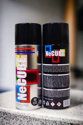 NEWCUBE Black Spray Paint 450 ml