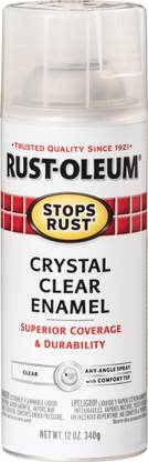 MROkart Rust-Oleum Stops Rust 7701830 Crystal Clear Prevention Enamel Clear Spray Paint 340 ml