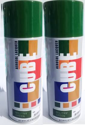 Ravi Associates Cube Multipurpose (Military Green ) 400 ml Spray Paint Green Spray Paint 400 ml