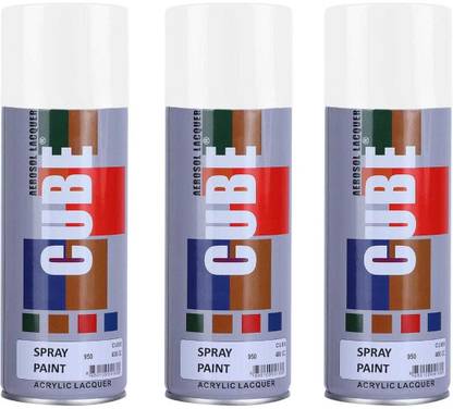 Fly Machine Multi purpose Fast-Drying Spray Paint White Spray Paint 450 ml