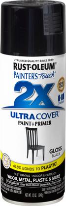 MROkart Rust-Oleum Painters Touch 249122 Black Spray Paint 340 ml