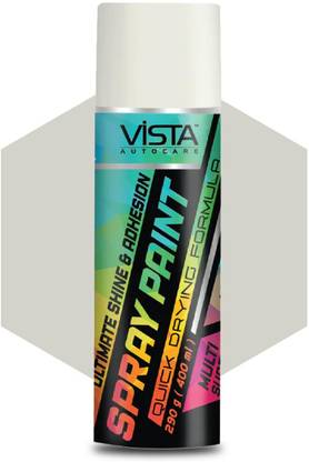 Vista Auto Care DIY Acrylic SprayPaints (Pearl White) Pearl White Spray Paint 400 ml