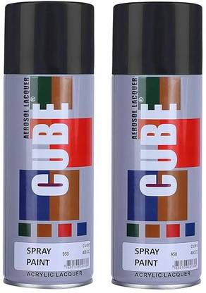 Pmy Black Spray Paint Combo (Pack Of 2) Black Spray Paint 800 ml Black Spray Paint 800 ml