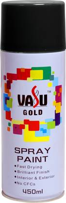 VasuGold Vasu Gold Matte Black spray Paint 450 ml Black Spray Paint 450 ml