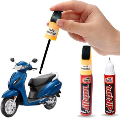Just Spraay Starlight Blue Scooty scratch remover 90-95% Matching JUPITER Scooty RC Starlight Blue Spray Paint 15 ml