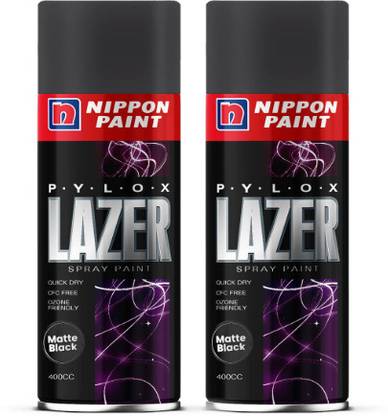 Nippon Paint Pylox Lazer Black Spray Paint 800 ml