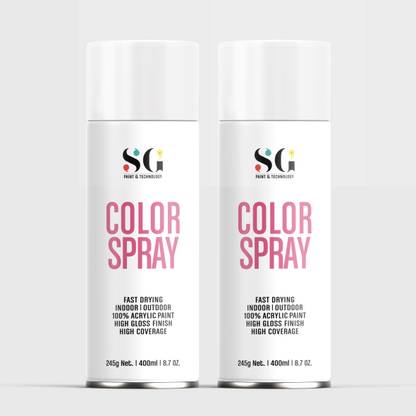 SGPaints DIY, Quick Drying with Gloss finish for Metal, Wood and Walls - Grey Spray Paint 800 ml