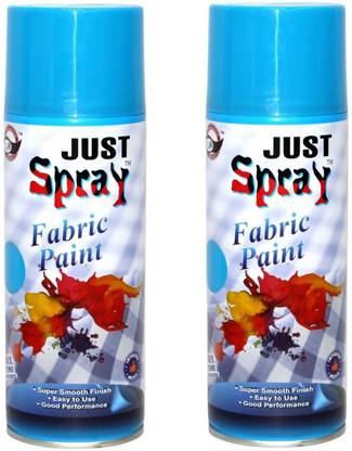 Just Spray (Thailand) Blue Fabric spray paint for Art & craft all kind of fabric, cloth Blue Spray Paint 400 ml