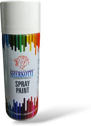 Conica Sherkotti Glossy White Spray paint. Glossy White Spray Paint 400 ml