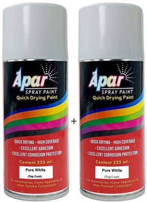 apar Automotive Spray Paint Pure White White Spray Paint 450 ml