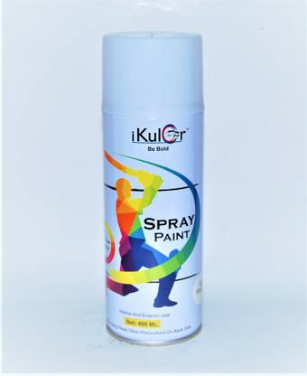 iKulor iKulor Multipurpose Normal Aerosol Spray Paint - Ivory White Colour White Spray Paint 400 ml