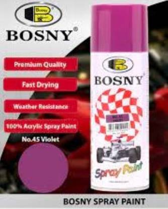Bosny violet spray paint bottle for metal, wood, wall Purple Spray Paint 400 ml