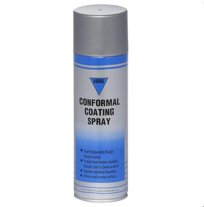 Aerol Silicone Conformal Coating Spray, for Printed Circuit Boards (PCB), Grade 9155 Blue Spray Paint 389 ml