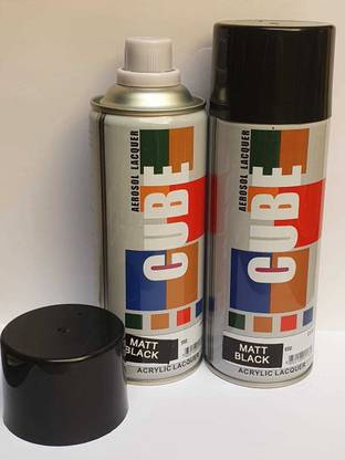 CUBE CUBE COMBO SPRAY PAINTS Black Spray Paint 800 ml