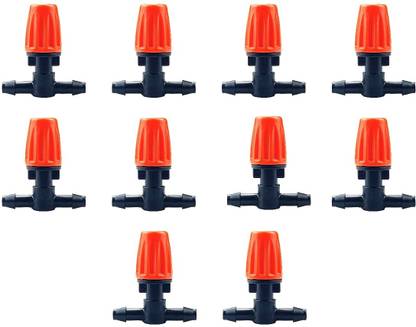 RAJry 10 Pcs. Micro Spray Sprinklers Orange Adjustable Irrigation Sprinkler Nozzle Greenhouse, Agriculture, Lawn, Garden, Sprinkler Irrigation