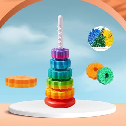 Glenston Baby Sorting, Stacking, & Plugging Toys Sensory Stacking Rings Toy for kids
