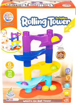 RATNA'S Rolling Tower for toddlers (Multicolor) (2157)