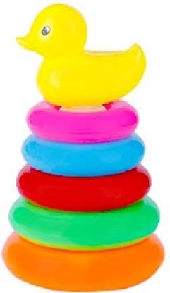 WHITE POPCORN Jumbo Duck Stacking Ring