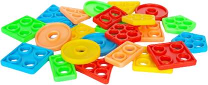 7Trust Geometric Shape Sorter Puzzle Toy Shape Matching Blocks Color LC03.1727 Geo