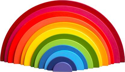 Earthytweens Large Rainbow Semi Circles - 12 pcs
