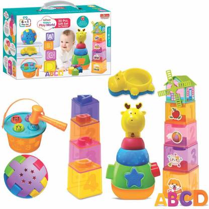 Toymate Kiddy's Play World - A 6 in 1 Toddler's Activity Play Set for 12 Months +