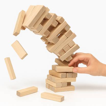 Clapjoy Slido Stacking and Tumbling Tower Game for Kids Ages of Age 5+ Years