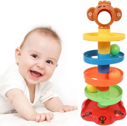 Kovea Children Preschool Fun Stack 5 Layers Tower Ball Rolling Game Play
