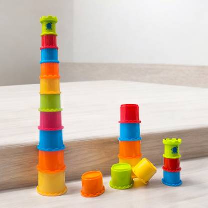 SABIRAT Stacking Activity Toy For Kids, Stack, Sort, Learn, Educational Building Blocks