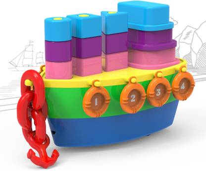 Li'l Wizards 7-in1 Stack, Nest 'N' Link Pull-Along Ship Station