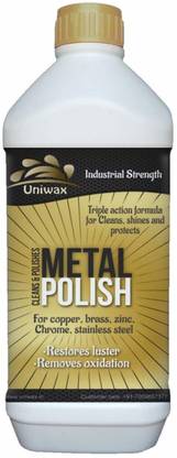 uniwax Metal polish and cleaner 1kg For Chrome, Copper, Brass, Bronza, Gold, Nickel and Stainless Steel Stain Remover