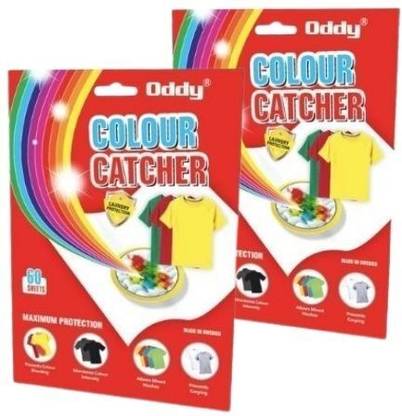 Oddy Colour Catcher Sheets for Washing Machine -Color transfer Protector| 60 sheets Stain Remover