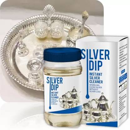 अंकु SILVER DIP Instant Silver Cleaner Sparkling Clean Without Silver Loss दाग हटानेवाला