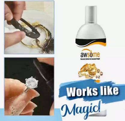 Awesomecare Instant shine jewellery cleaner for gold silver copper and brass Stain Remover