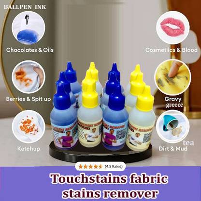 touchstains FABRIC STAIN REMOVE FOR ALL TYPES OF CLOTHES (6.SET) 12 PIECE Stain Remover