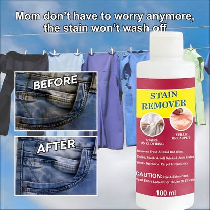 LootZoo Effective Stain Removal Liquid for Clothes – Works on All Stains, Fabric Safe Stain Remover
