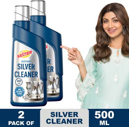 SELZER Instant Silver Cleaner Liquid for Jewellery – 500ml Silver Dip Stain Remover