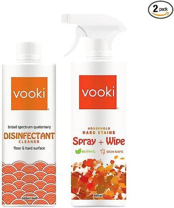 vooki Vooki_Hard Stain & Disinfectant cleaner_500ml_Combo Pack of 2 Stain Remover