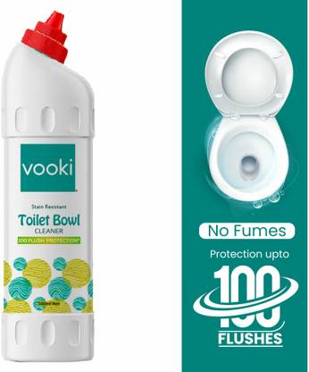 vooki Resistant Bowl 100 Flush Protection Liquid Toilet Cleaner