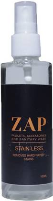 ZAP Hard Water Stain Remover, Shower Door Cleaner, Clean Tile and Grout-100ml Stain Remover