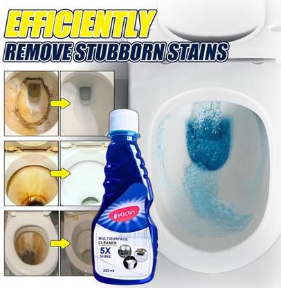 kiclin Bathroom Cleaner and Toilet Cleaner Combo, Zero Bleach, Plant-Based liquid Stain Remover