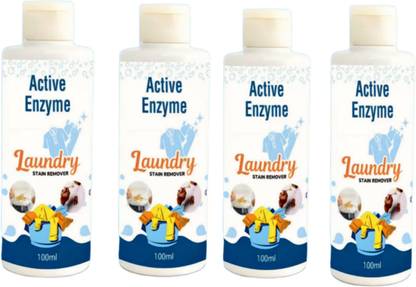 Matangi Enterprise Active Enzyme Laundry Stain Remover for Fabric Removes Tough Stains Pack of 4