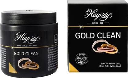 Hagerty Gold Clean Bath for Yellow, Rose, and White-Gold Jewellery. Highly safe formula Stain Remover