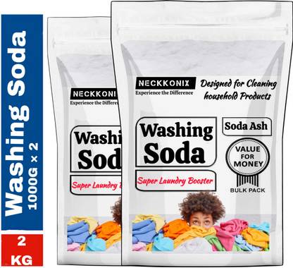 Neckkonix Washing Soda Powder 2 KG (Soda Ash -Sodium Carbonate) Stain Remover