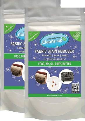 Cleanz-up Fabric Stain Eco Cleaner, Acid Free, Multiuse, Spray Formula - 100 gm x 2 Packs Stain Remover