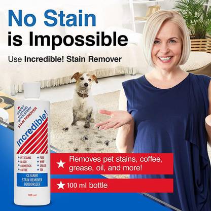 Krysto Stain Remover for Clothes, Carpets | Pet Stains, Urine, Odors, Red Wine, 200ml Stain Remover
