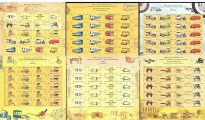 BRTC 2017 Means of Transport Through The Ages Complete Set of 6 MNH Sheet Stamp Page Sheet
