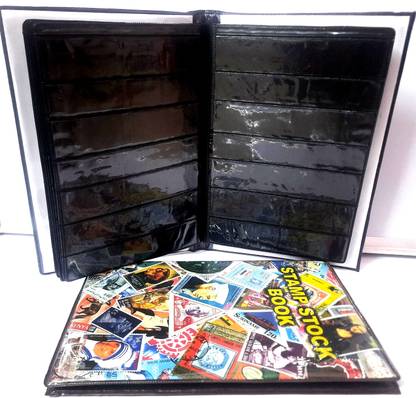 GOLD MINT World Stamp Album Stock Book 10 Pages for 500+ stamps Album