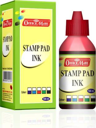 Soni Officemate Stamp Pad Red Ink-10 Pcs in 1 Box Stamp Pad Ink