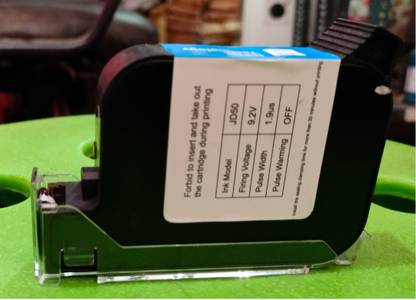 dinojames Autometic batch coder Inkjet Printer Cartridge Black Ink Stamp Pad Ink